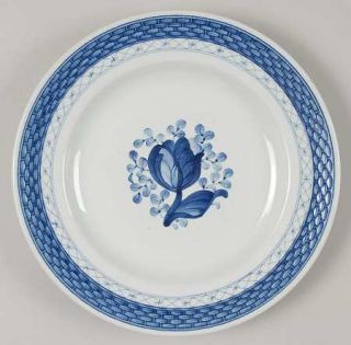Royal Copenhagen Tranquebar Blue Salad Plate, Fine China Dinnerware   Blue Rose