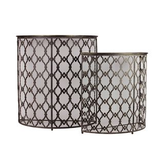 Urban Trends Collection Metal Half Table (set Of 2)