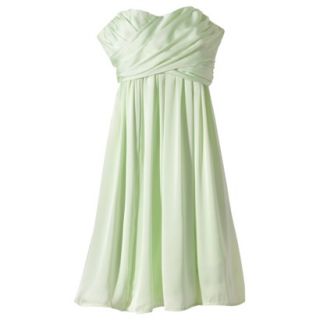 TEVOLIO Womens Plus Size Satin Strapless Dress   Mint   20W