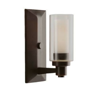 Kichler 6144OZ Soft Contemporary/Casual Lifestyle Wall Sconce 1 Light Fixture Olde Bronze