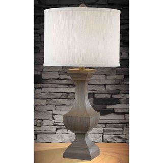 Thal 32 inch Driftwood Finish Table Lamp