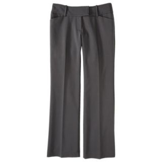 Mossimo Womens Double Weave Curvy Flare Pant   Railroad Gray 6 Long