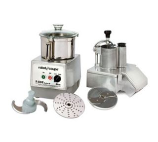Robot Coupe Combination Food Processor w/ 5.5 qt Stainless Bowl & Continuous Feed Kit