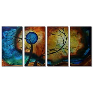 Megan Duncanson Moon Whisper Metal Wall Art (LargeSubject LandscapesOutside dimensions 23.5 inches high x 48 inches wide x 2.5 inches deep )