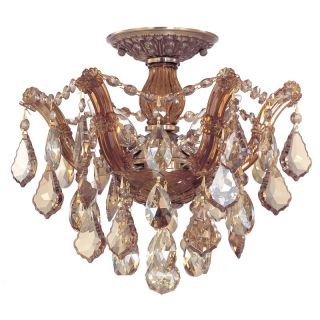 Crystorama 4430 AB GT MWP Maria Theresa Ceiling Light   13.5W in.   Brass
