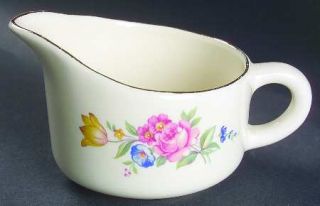 SCIO Hazel Creamer, Fine China Dinnerware   Ranson Shape, Floral, No Backstamp