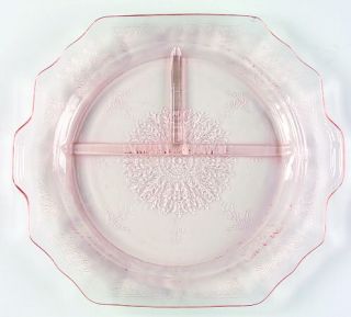 Anchor Hocking Princess Pink Grill Plate   Pink, Depression Glass