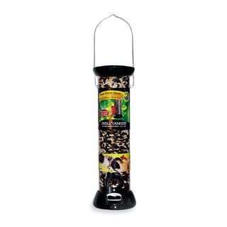 2 port Mixed Seed Bird Feeder (BlackDimensions 12 inches long x 2.75 inches wideMicroban antimicrobial technology to fight the growth of damaging bacteria, mold, and mildewTwist and release base ensures easy cleaningUnobstructed interior provides the ide