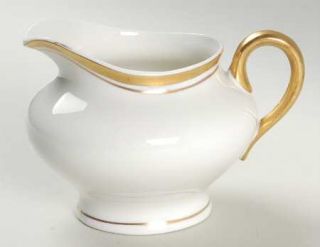 Syracuse Old Colony Creamer, Fine China Dinnerware   Wide Gold Trim, Two Thin Go