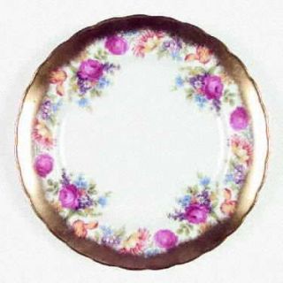 Royal Chelsea 4152a Salad Plate, Fine China Dinnerware   Bone, Thick Gold    Ban