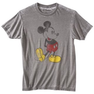 Mickey Mouse Mens Graphic Tee   Platinum Gray M