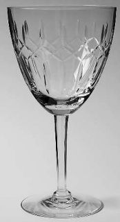 Fostoria Devon Water Goblet   Stem #6089, Cut #876