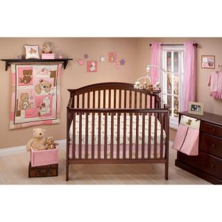 Little Bedding by NoJo Dream Land Teddy Girl Crib Set Multicolor   7940660