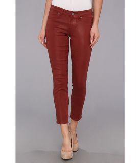 Paige Verdugo Crop in Redwood Silk Coating Womens Jeans (Red)