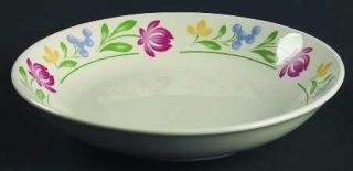 Farberware Dorchester Coupe Soup Bowl, Fine China Dinnerware   Floral Border,Cre