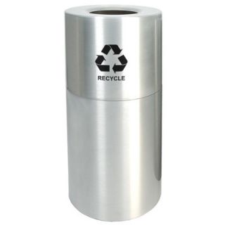 Witt 35 Gallon Aluminum Series Recycling in Satin Clear Coat AL35 CLR R