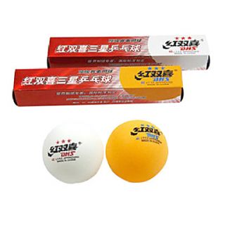 Double Happiness 6x ITTF Approved 3 Stars Ping Pong Table Tennis Ball