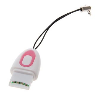 Mini USB Memory Card Reader (White)