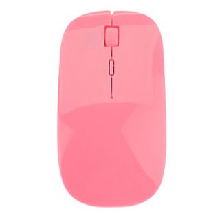 Ultra slim 2.4G Wireless High frequency Mouse Pink