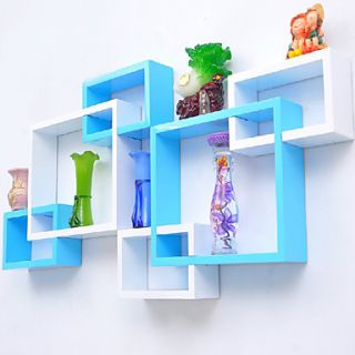 Fashion 1 Big And 2 Small 3 Pieces White Wooden Shelf