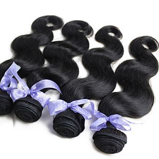 3pcs 5A 20inch 100% Brazilian Virgin Hair Body Wave Hair Weaves Natural Color