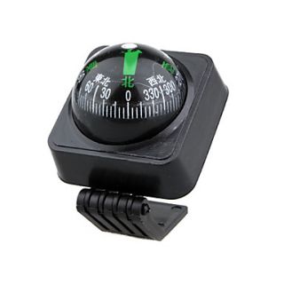 Plastic Car Compass with Adhesive Mount   Adjustable Angle LP 502
