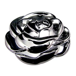 Silver Rose Design Compact