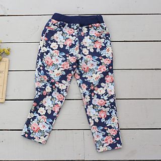 Girls Floral Print Warmth Adorable Pants