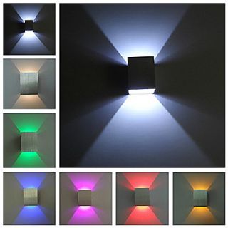 LED Wall Light, Modern Concise Aluminum Oxidation(Assorted Colors)
