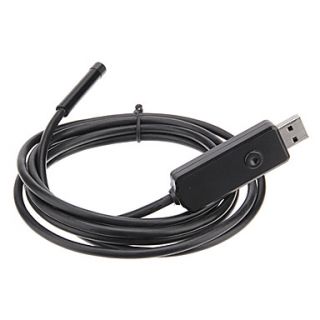 2M 6 LED 0.3MP 7mm Waterproof USB Endoscope Snake Tube Inspection Borescope Camera