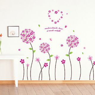 Vivid Country Lovely Flowers Window Stickers