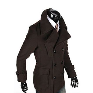 Mens Double Breasts Trench Coat