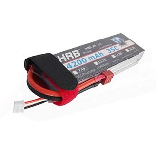 HRB 11.1V 35C 4200mAh Lipo Battery(T Plug)