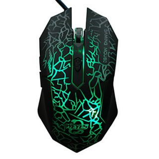 USB Wired Super Dazzle LED Optical Switchable DPI Gaming Mouse (Assorted Colors)