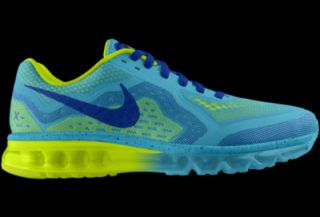 Nike Air Max 2014 iD Custom Mens Running Shoes   Blue