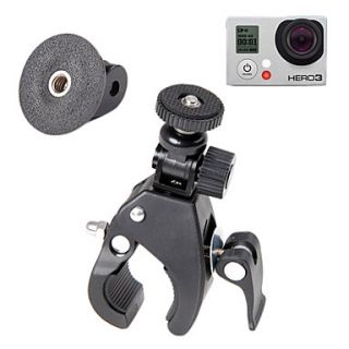 Bike Bicycle Motorcycle Handle Bar Mount for Cameras with 1/4 20 Screw Thread GoPro Tripod Mount
