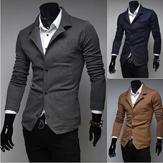 Mens Fashion Blazer Jacket Casual Suit Coat
