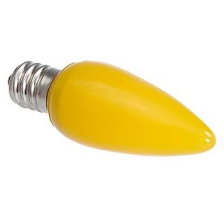 E12 0.5W Yellow Light LED Candle Lamp  Yellow