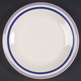 Ralph Lauren Cafe Stripe Blue (Lr021, Lr050) Salad Plate, Fine China Dinnerware