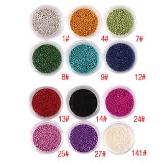 20000PCS Small Nail Ball Beads Nail Art Decorations(Assorted Colors)