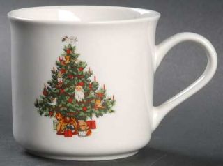 Tabletops Unlimited Christmas Time (Smooth) Mug, Fine China Dinnerware   Holly B