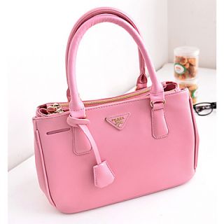 Fenghui WomenS Pink Pu Leather Shoulder Bag Tote