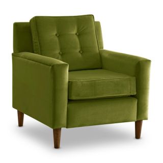 Apple Green Velvet Crate Chair   5505VAPLEGRN