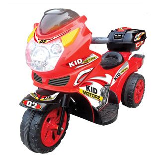 Kid Motorz Red Ride On Motorbike (RedDimensions 47.30 inches long x 22.60 inches wide x 28.20 inches highWeight 26 poundsAssembly required. )