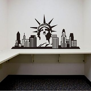 Architecture USA Statue of Liberty Decorative Wall Stickers