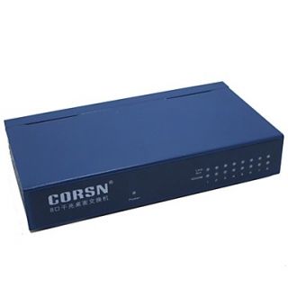 CORSN CS 1008G 8 Port 100Mbps / 1000Mbps Switch   Blue