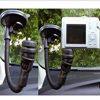 360 Degree Rotational 1/4 Car Mount Holder with Suction Cup for Camera and GoPro