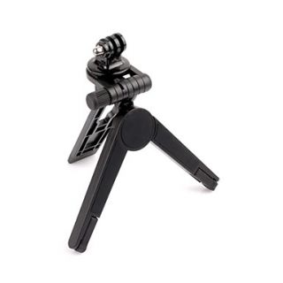 Universal Portable Tripod Stand Holder with Mount for Gopro hero 2 3 Black