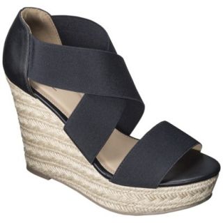 Womens Mossimo Theresa Wedge Sandal   Black 8.5