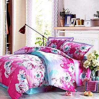 LIONSUZ Beautiful Mood Printing Cotton Four Piece(Screen Color)